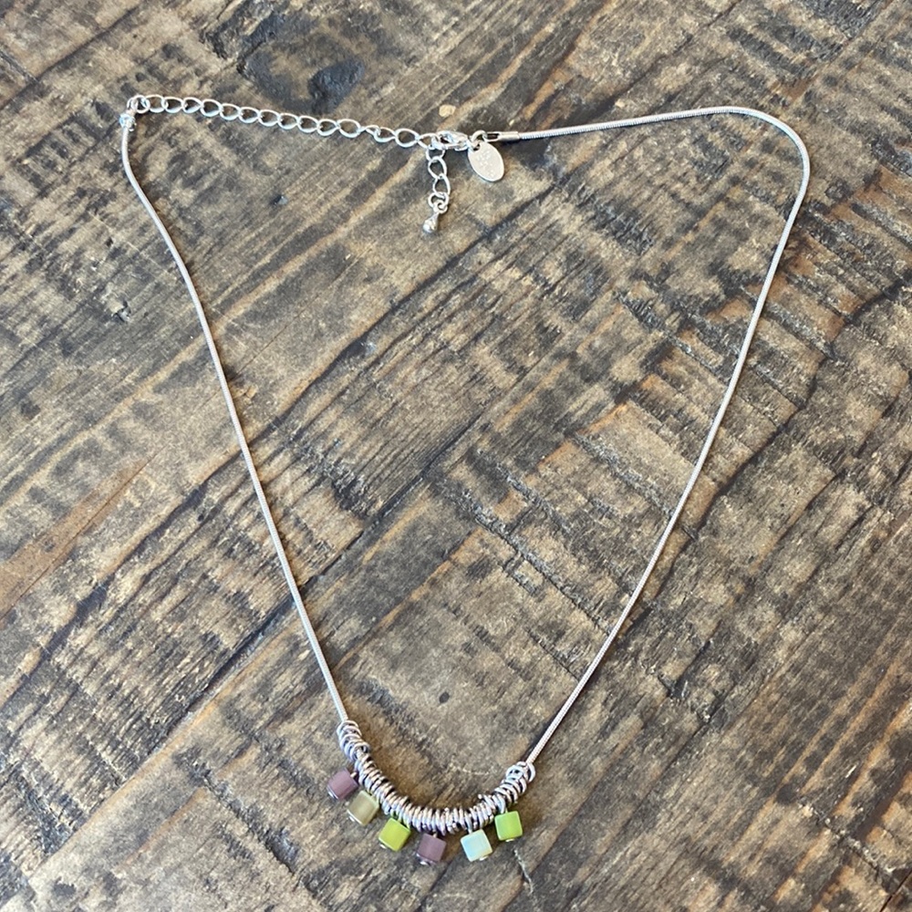 Lea Sophia silver necklace.